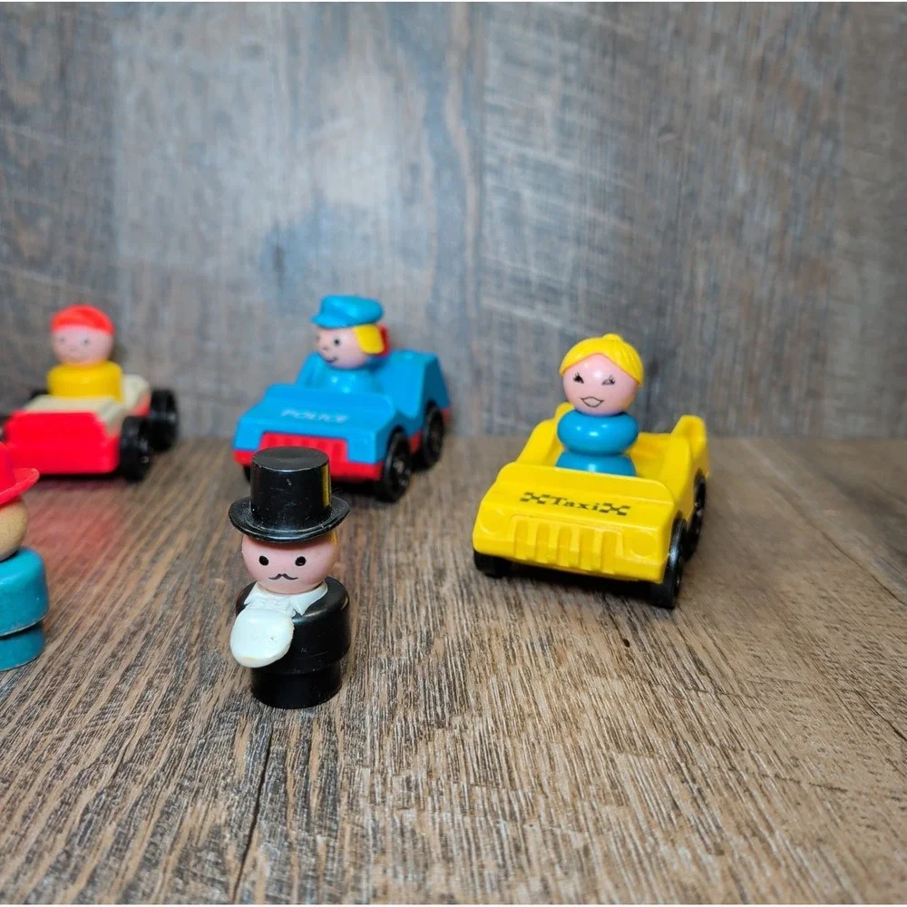Vintage Fisher-Price Little People Lot Includes Vehicles & Figures